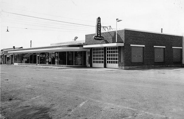 A photo of the first office building for CWEC.