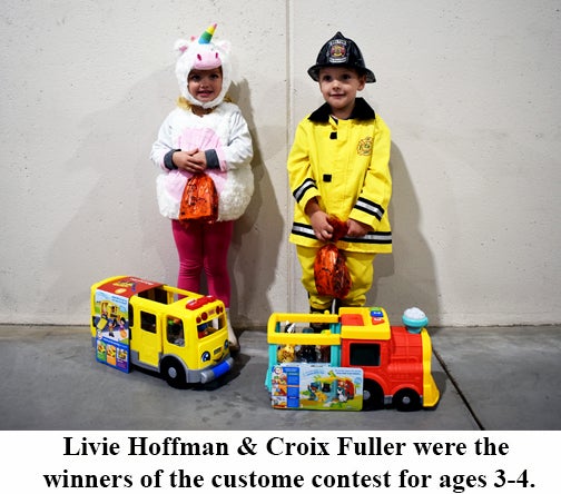 Costume Contest Winners for ages 3-4